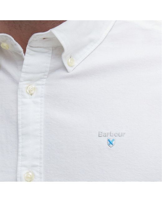 Barbour White Oxtown Shirt for men