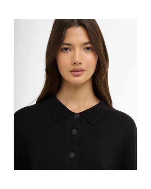 Barbour Black Gigi Knitted Bomber