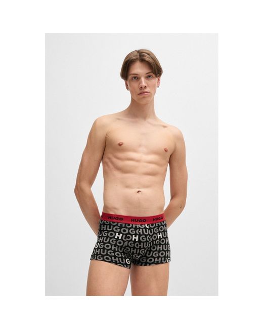 HUGO Black 3 Pack Boxer Shorts for men