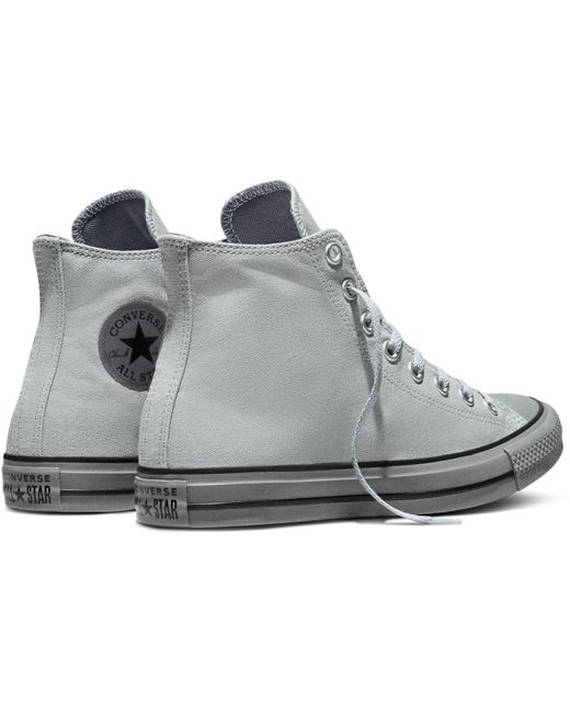 Converse Gray Canvas High-Top Trainers for men