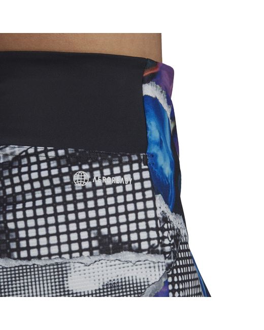 Adidas Blue Tennis U.S. Series Ergo Printed Shorts