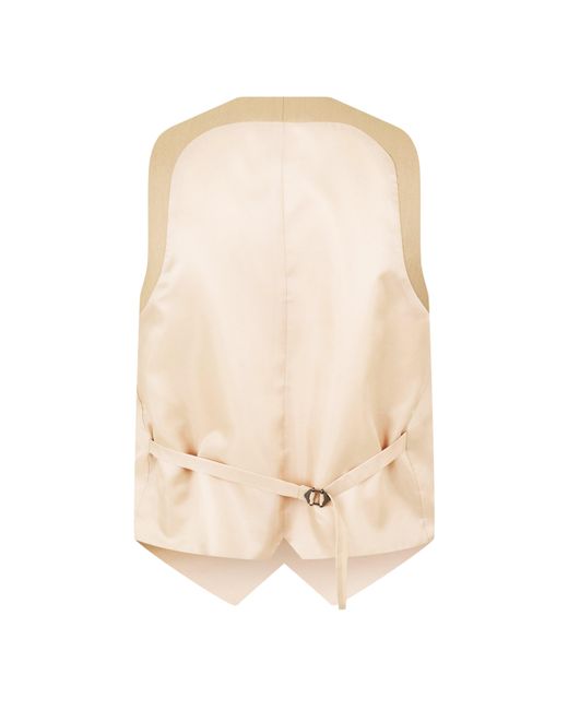 Twisted Tailor Natural Ellroy Slim Waistcoat for men