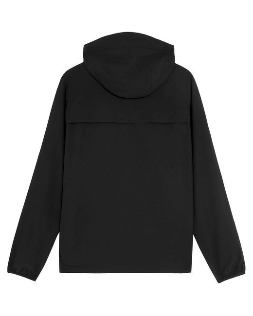 Lyle & Scott Black Woven Zip Through Tracksuit Top for men
