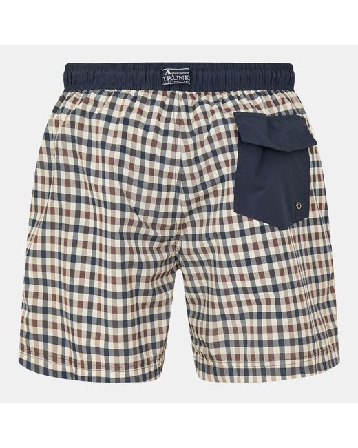 Aquascutum Blue Beach Iconic Club Swim Shorts for men