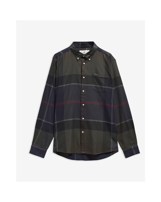 Barbour Blue Dunoon Long Sleeved Shirt for men