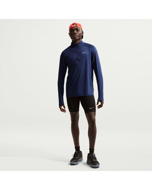 Nike Blue Stride Half Zip Top for men