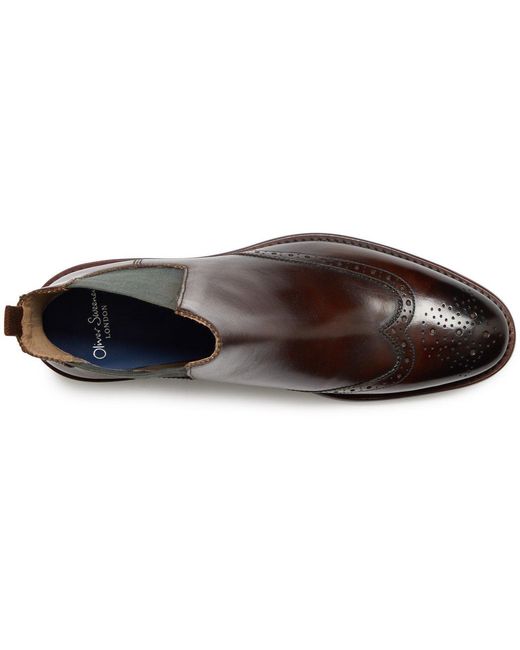 Oliver Sweeney Brown Portrush Chelsea Boots for men