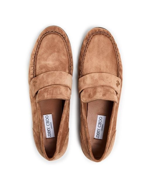 Jimmy Choo Brown Ellis Loafers