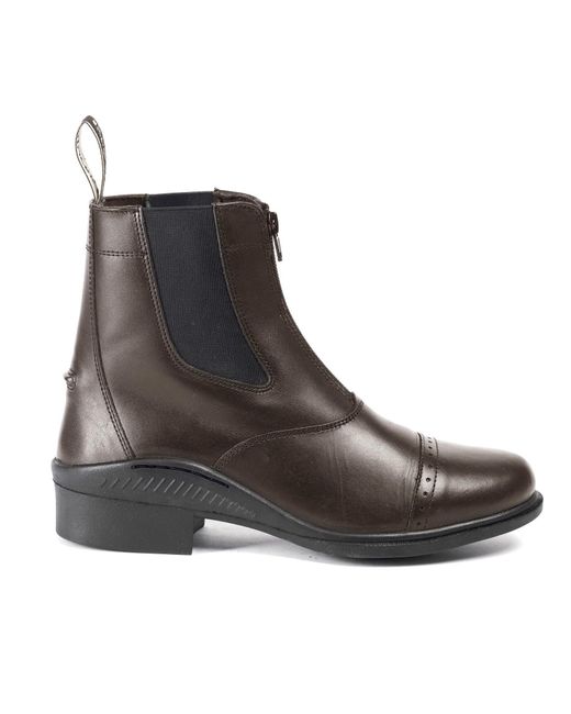 Brogini Brown Tivoli Zip Jodhpur Boots