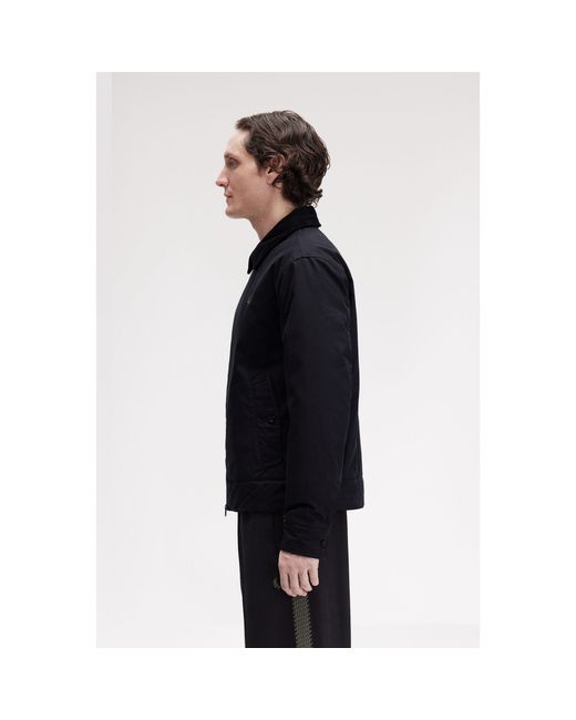 Fred Perry Blue Caban Barn Jacket for men