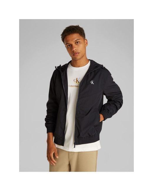 Calvin Klein Blue Lightweight Windbreaker for men