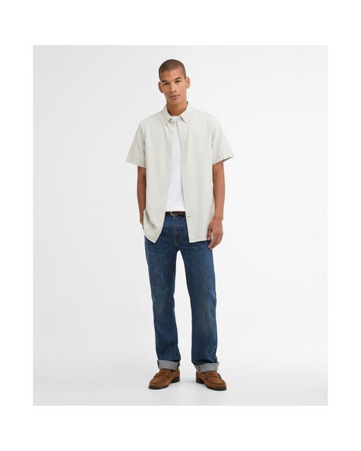 Barbour White Oxtown Shirt for men