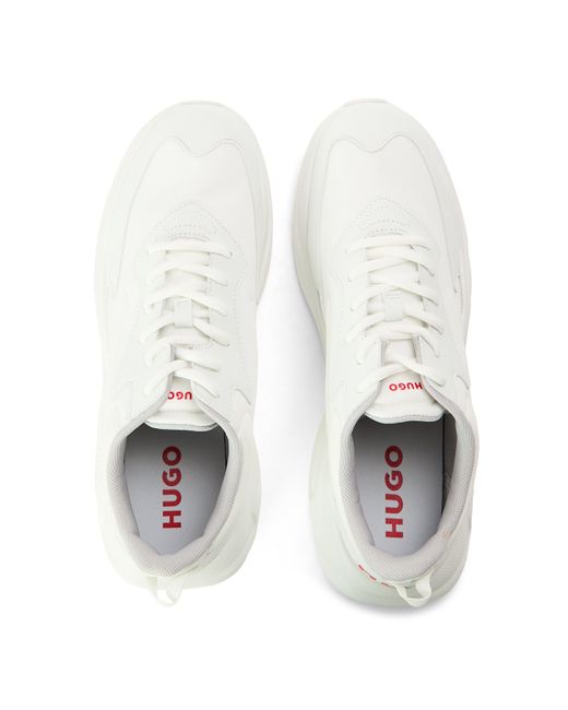 HUGO White Leon Runners for men