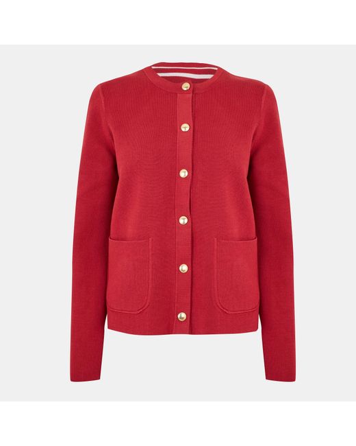Tommy Hilfiger Red Cardigan Sweater