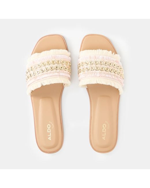 ALDO Natural Nalani Flat Sandals