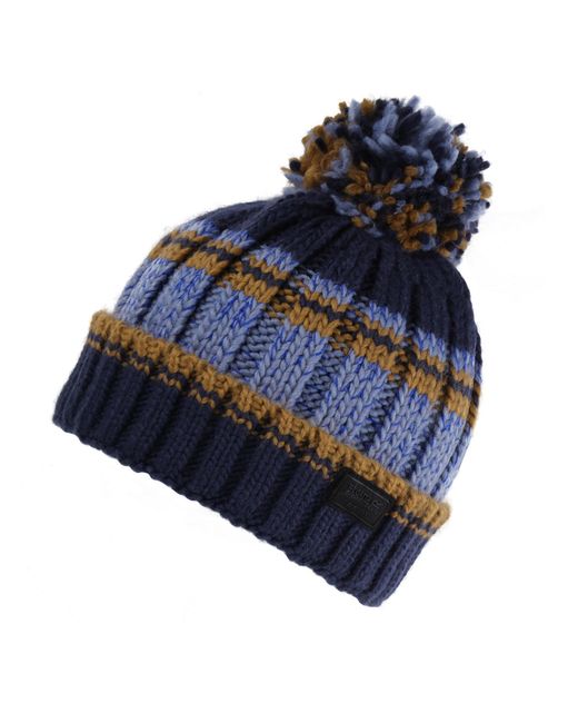 Regatta Blue Davionhatvi Bobble Hat for men