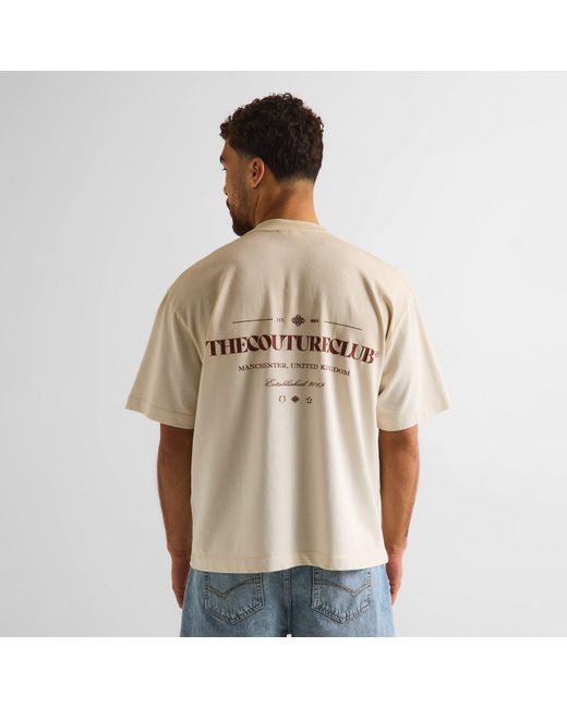 The Couture Club Natural Oversized T-Shirt for men