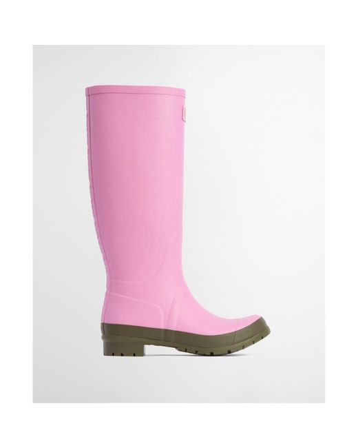 Barbour Pink Abbey Wellington Boots