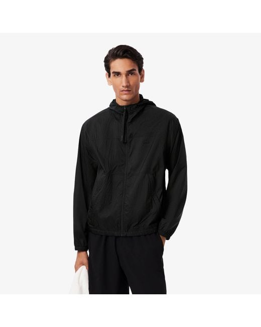 Lacoste Black Rainjacket for men