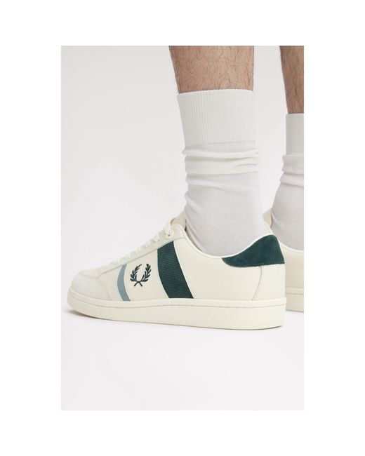 Fred Perry White Low-Top Trainers for men