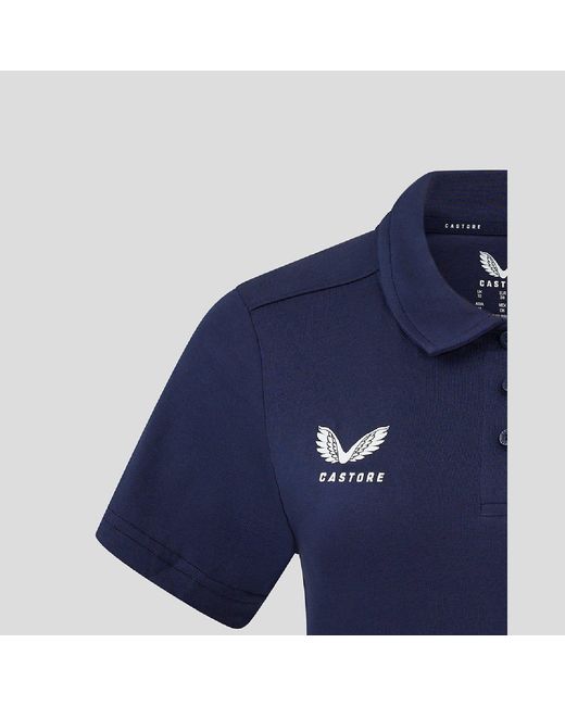 Castore Blue Short Sleeve Polo Shirt
