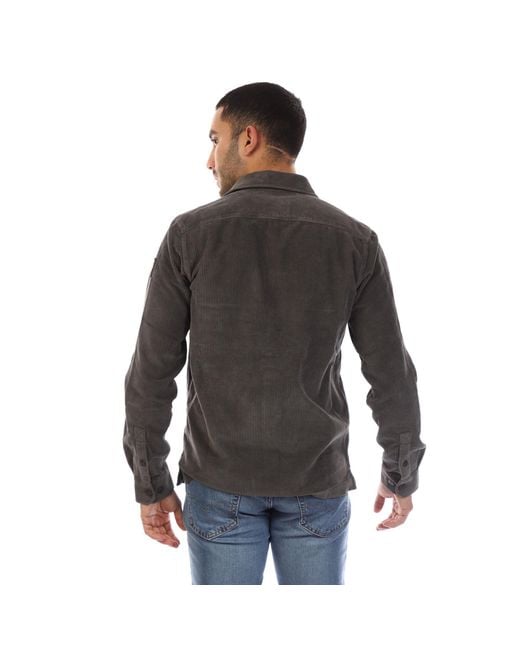 Belstaff Black Corduroy Fallgate Shirt for men
