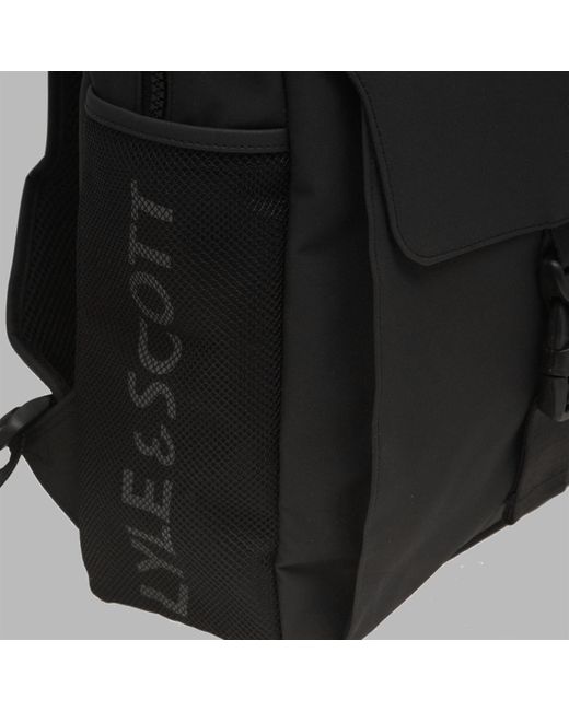 lyle and scott black backpack