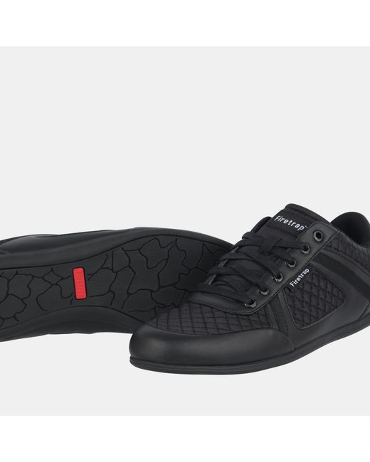 Firetrap Black Dr Domello Trainers for men