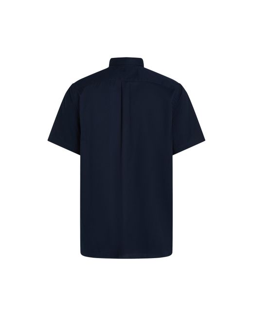 Tommy Hilfiger Blue Flex Short Sleeve Shirt for men