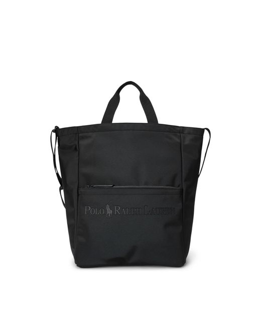 Polo Ralph Lauren Black Modern Logo Large Tote Bag