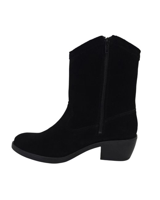 Jack Wills Black Jw Dalida Suede Calf Chunky Heel Hiker Boots