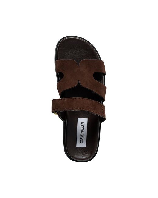 Steve Madden Brown Missile Flat Sandals