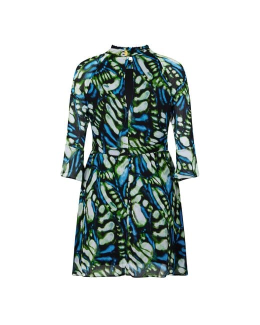 Biba Green Keyhole Skater Dress