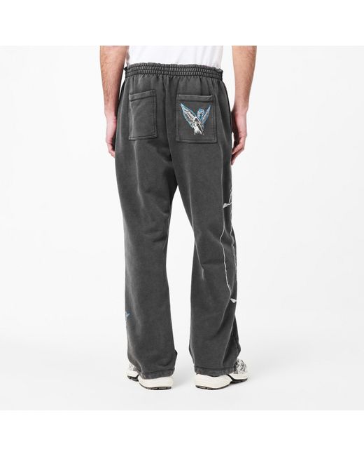 Represent Gray Rep Legacy Closed Hem Fleece Joggers for men