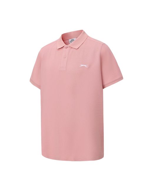 Slazenger 1881 Pink Plain Polo Shirt for men