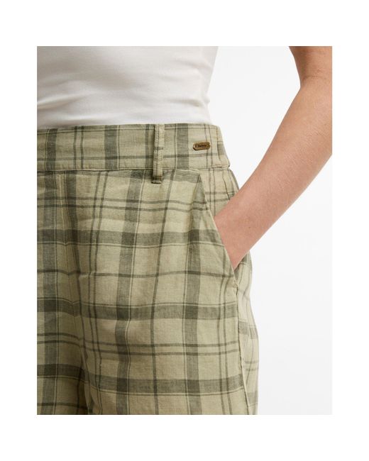 Barbour Green Tailored Shorts