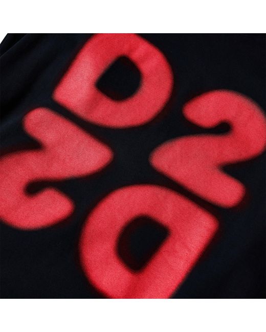 DSquared² Black Dsq D2 Logo Tee Sn64 for men