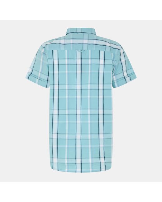 Bench Blue Giala Short-Sleeve Patterned Shirt for men