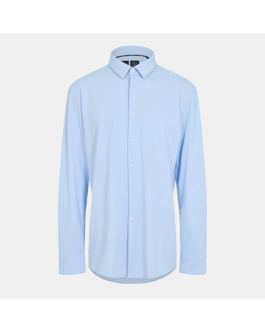 Boss Blue Hank Kent Long Sleeve Oxford Shirt for men