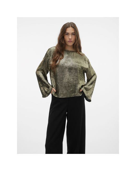 Vero Moda Brown Katie Long-Sleeve Blouse