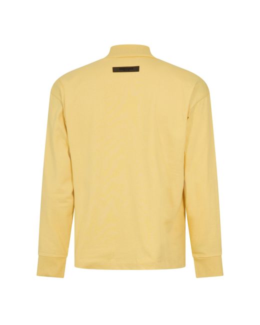 Fear Of God Yellow Long Sleeve T-Shirt for men