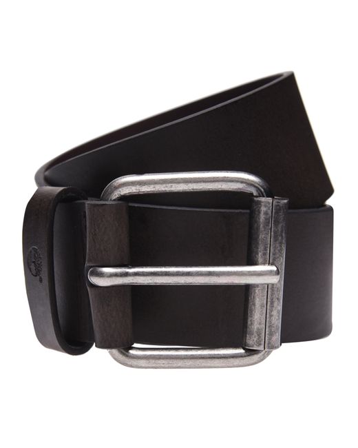 Timberland Black Leather Belt for men