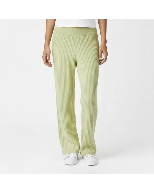 Jack Wills Green Knit Rib Trouser