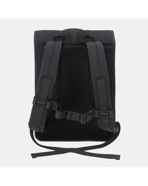 Jack Wills Black Roll Top Backpack
