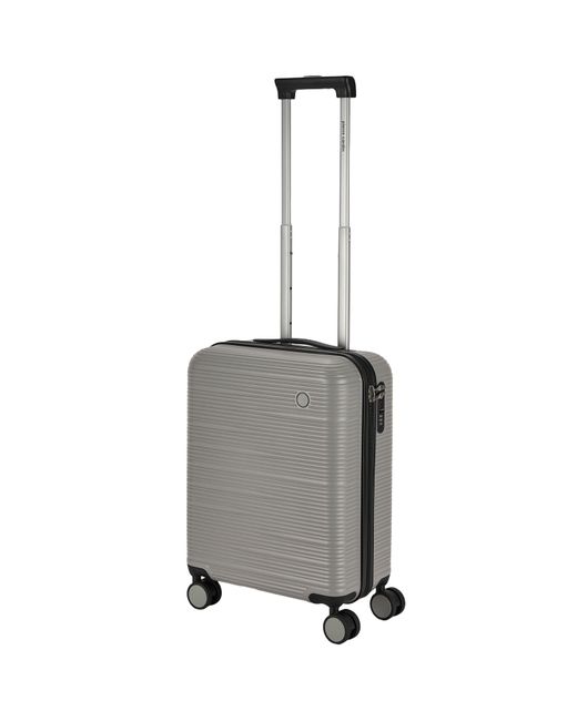 Pierre Cardin Gray Arles Expandable Suitcase Hard Shell 4 Wheel