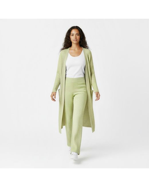Jack Wills Green Knit Rib Trouser