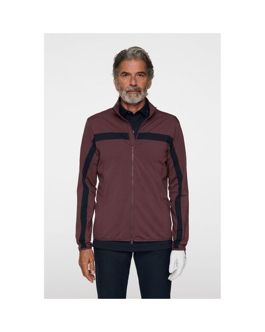 J.Lindeberg Purple Jarvis Mid Layer Pullover for men