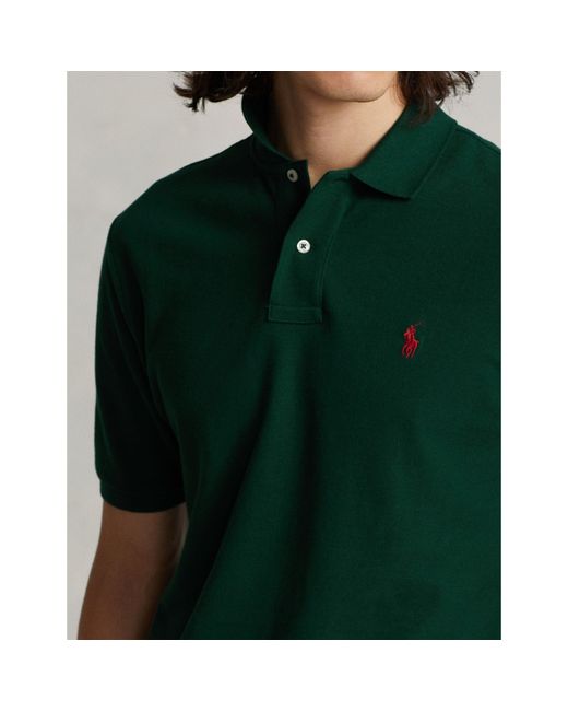 Polo Ralph Lauren Green Custom Slim Short Sleeve Shirt for men