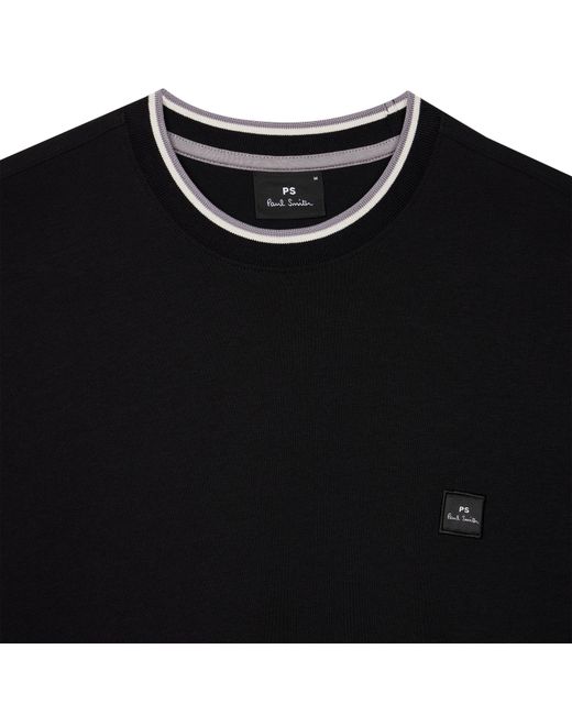 Paul Smith Black Logo Patch T-Shirt for men