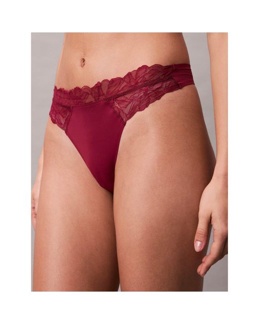 Calvin Klein Purple Perffit Thong Briefs